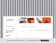 Tablet Screenshot of livslusta.blogg.se