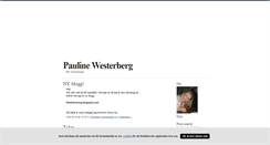 Desktop Screenshot of paulinewesterberg.blogg.se