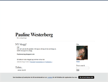 Tablet Screenshot of paulinewesterberg.blogg.se