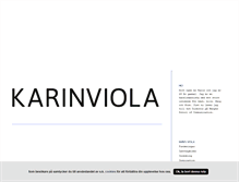 Tablet Screenshot of karinviola.blogg.se