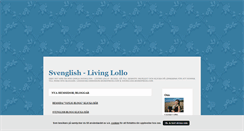 Desktop Screenshot of livinglollo.blogg.se