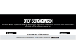 Desktop Screenshot of ordfbergakungen.blogg.se