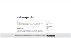 Desktop Screenshot of kissibyxanportalen.blogg.se