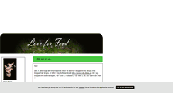 Desktop Screenshot of loveforfood.blogg.se