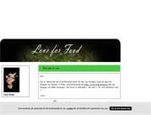 Tablet Screenshot of loveforfood.blogg.se