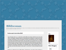 Tablet Screenshot of bibliwoman.blogg.se