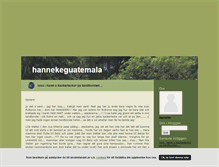 Tablet Screenshot of hannekeguatemala.blogg.se