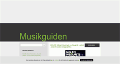 Desktop Screenshot of musikguiden.blogg.se