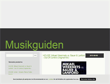 Tablet Screenshot of musikguiden.blogg.se