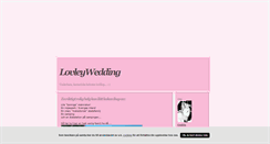 Desktop Screenshot of lovleywedding.blogg.se