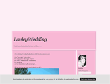 Tablet Screenshot of lovleywedding.blogg.se