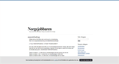 Desktop Screenshot of norgejobbaren.blogg.se