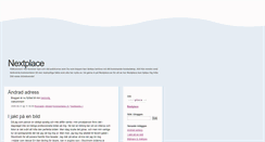 Desktop Screenshot of nextplace.blogg.se