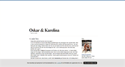 Desktop Screenshot of oskarkarolina.blogg.se