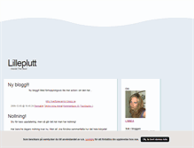Tablet Screenshot of lilleplutt.blogg.se