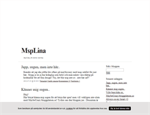 Tablet Screenshot of msplina.blogg.se
