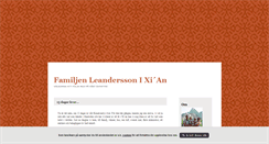 Desktop Screenshot of familjenleandersson.blogg.se