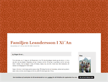 Tablet Screenshot of familjenleandersson.blogg.se