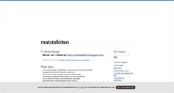 Desktop Screenshot of matstafetten.blogg.se