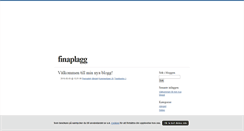 Desktop Screenshot of finaplagg.blogg.se