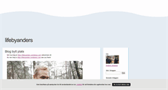 Desktop Screenshot of lifebyanders.blogg.se