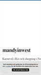 Mobile Screenshot of mandyinwest.blogg.se