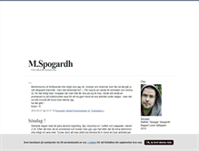 Tablet Screenshot of mattiasspogardh.blogg.se