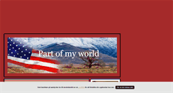 Desktop Screenshot of partofmyworld.blogg.se