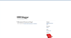 Desktop Screenshot of bloggar.blogg.se