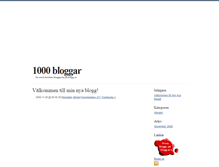 Tablet Screenshot of bloggar.blogg.se