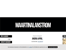 Tablet Screenshot of maartinalanstrom.blogg.se