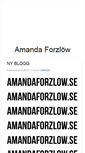 Mobile Screenshot of amandaforzlow.blogg.se