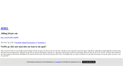 Desktop Screenshot of joelsandstrom.blogg.se