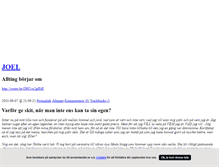 Tablet Screenshot of joelsandstrom.blogg.se