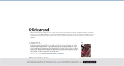 Desktop Screenshot of feliciastrand.blogg.se