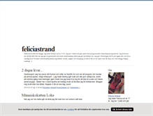 Tablet Screenshot of feliciastrand.blogg.se