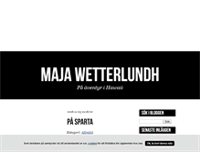 Tablet Screenshot of majawetterlundh.blogg.se