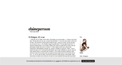 Desktop Screenshot of elainepersson.blogg.se