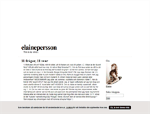Tablet Screenshot of elainepersson.blogg.se