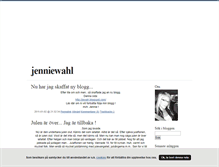 Tablet Screenshot of jenniewahl.blogg.se
