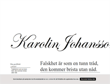 Tablet Screenshot of johanssonkarolin.blogg.se