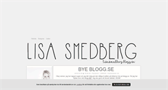 Desktop Screenshot of lisasmedberg.blogg.se