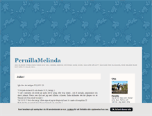 Tablet Screenshot of pernillamelinda.blogg.se