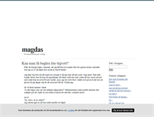 Tablet Screenshot of magdas.blogg.se