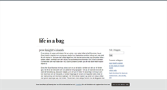 Desktop Screenshot of lifeinabag.blogg.se