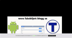 Desktop Screenshot of fakebiljett.blogg.se