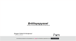 Desktop Screenshot of brollopspyssel.blogg.se