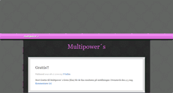 Desktop Screenshot of multipowers.blogg.se