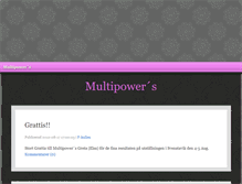 Tablet Screenshot of multipowers.blogg.se