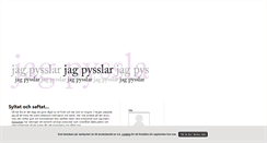 Desktop Screenshot of jagpysslar.blogg.se